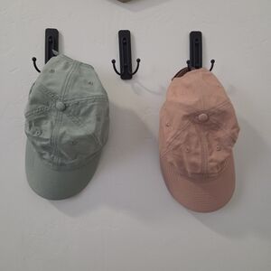 Madewell Sage Green and Mauve Baseball Caps NWOT